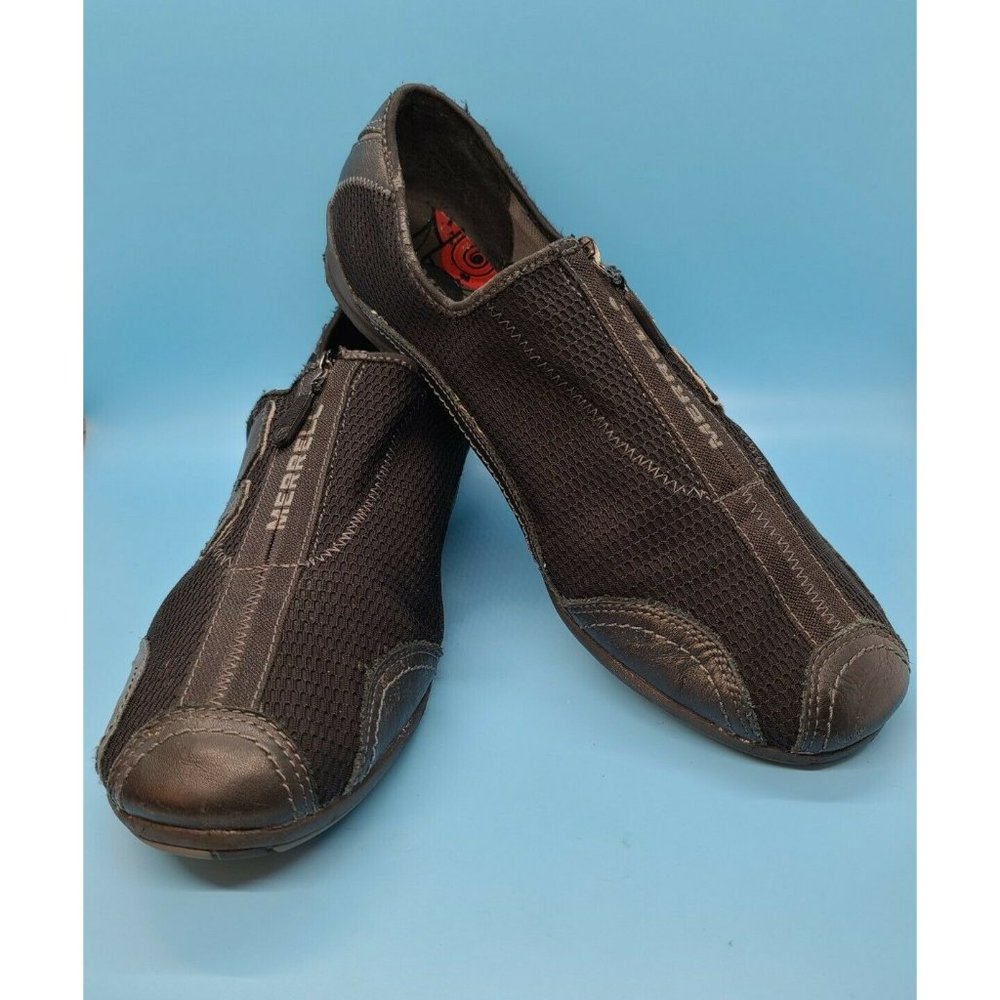 Merrell Arabesque Black Barrado Mesh Zip Up Shoes J76380 Women’s Size 9.5 B